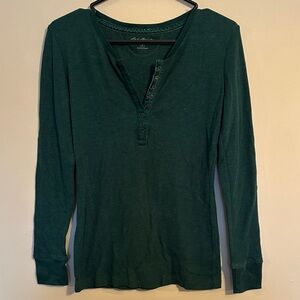Eddie Bauer Kelly Green Long Sleeve Top